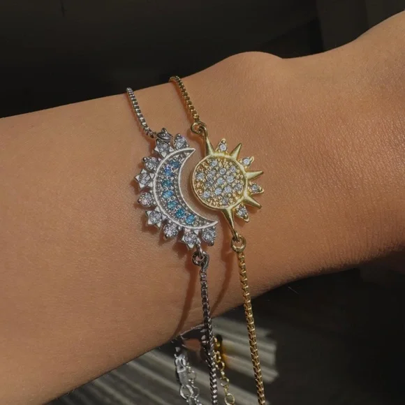 New Sun Moon Couple Necklace Stainless Steel Magnetic - Picture 8 of 8